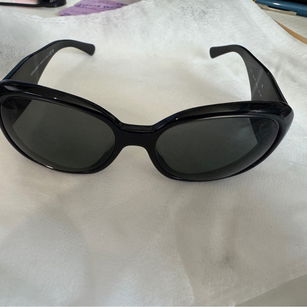 CHANEL Black white Camelia flowers Sunglasses RX for prescription - Picture 2 of 14